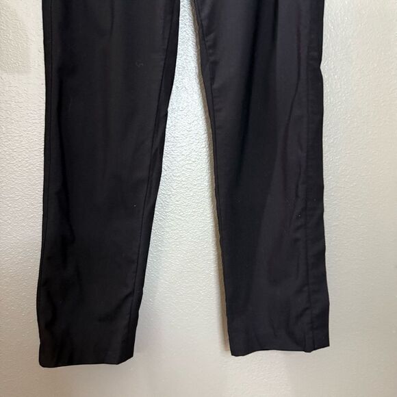 VINCE Black Wool Blend Tuxedo Trouser Pants - Picture 6 of 16